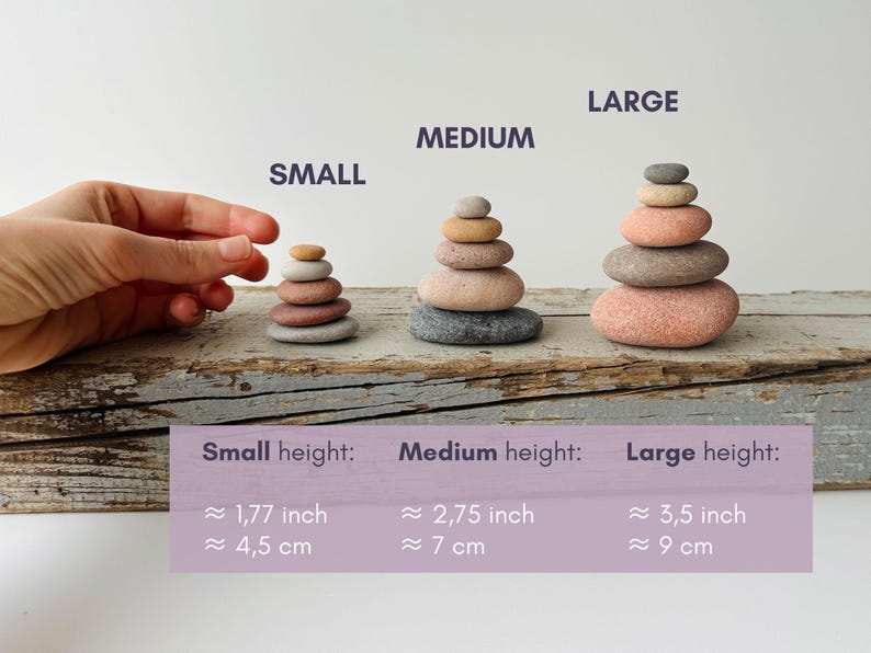 Grounding stones, stacking rocks, meditation gift for mindful living, cairns, mental health gifts, Zen decor, calm stone for balance image 9