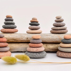 Grounding stones, stacking rocks, meditation gift for mindful living, cairns, mental health gifts, Zen decor, calm stone for balance image 16