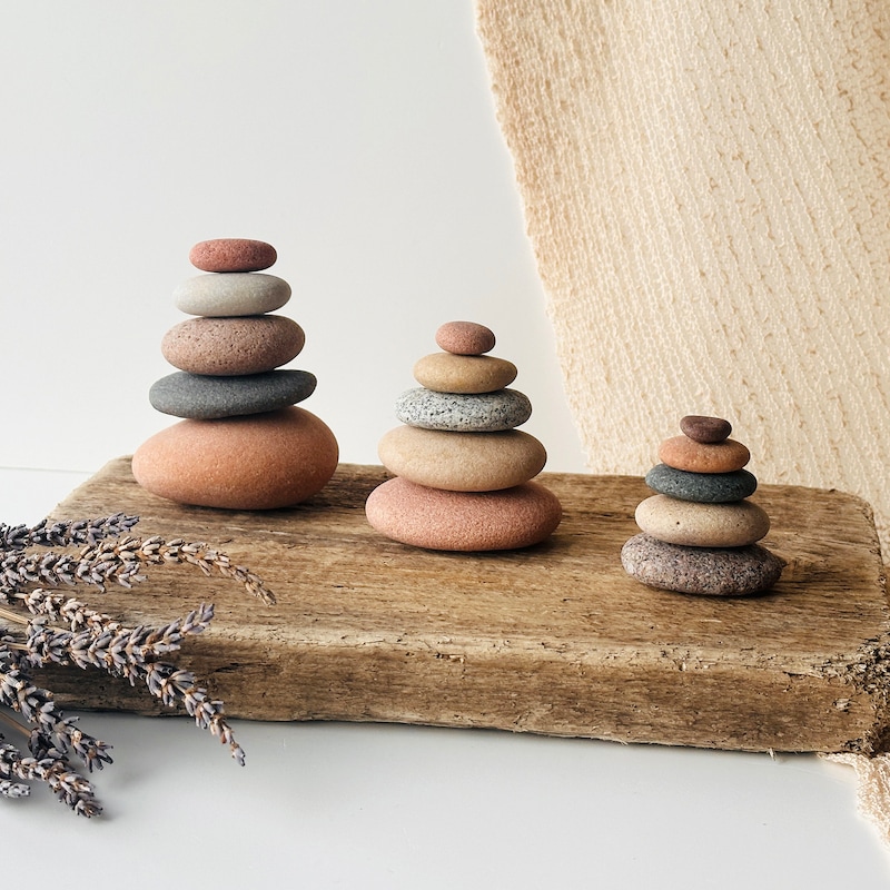 Zen Stacking Rocks Grey - Etsy