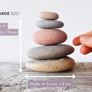 Grounding stones, stacking rocks, meditation gift for mindful living, cairns, mental health gifts, Zen decor, calm stone for balance image 8