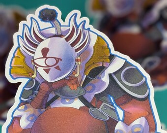 Master Kohga 3.5x4in Matte Sticker BOTW TOTK leader banana smug sitting character design gift large easy peel backing
