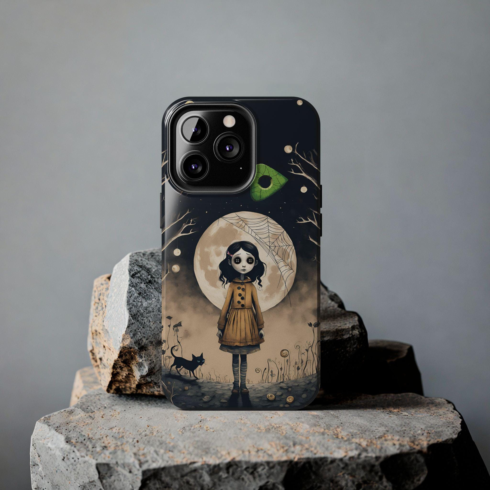 Coraline Inspired Phone Case, Coraline Phone Case, Time Burton Phone