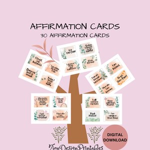 Lot de 5 cartes de stock d'affirmation, cartes d'affirmation, cartes inspirantes, cartes flash de citation positive, favorise l'estime de soi et la confiance
