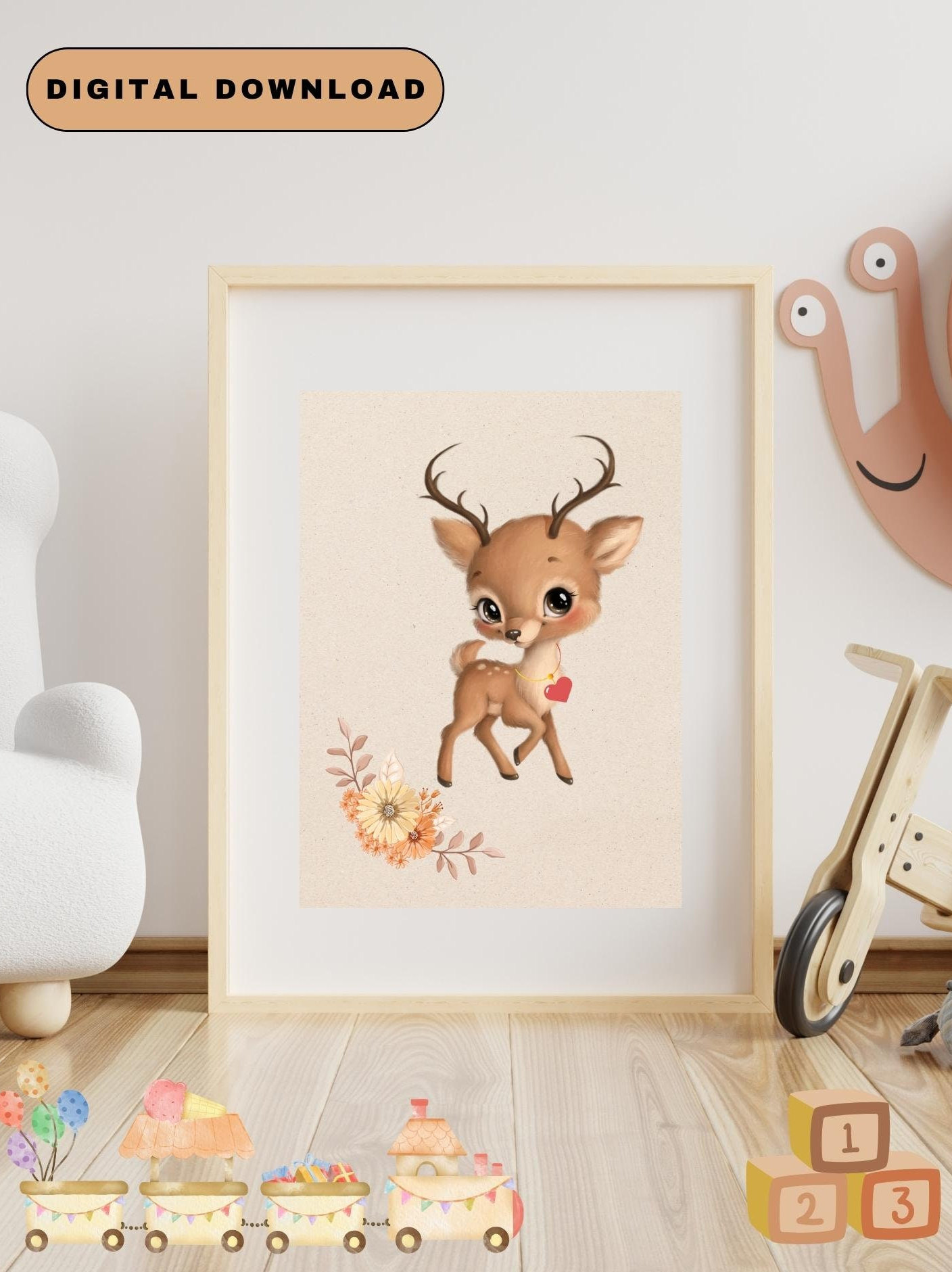 Baby Deer Nursey Decor Nursery Wall Art Nursery Prints Baby - Etsy