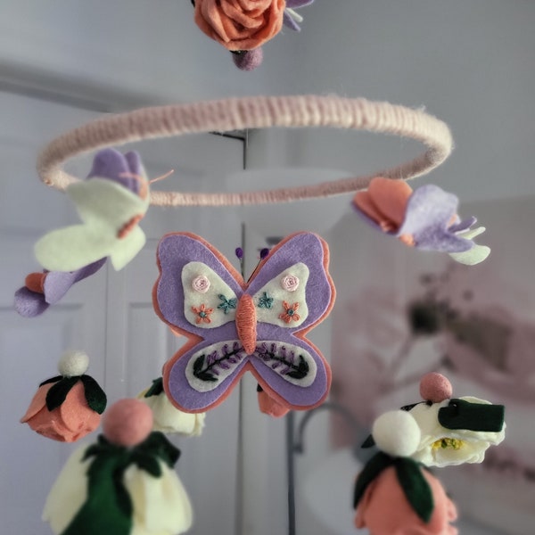 Butterfly Crib Mobile Etsy