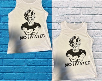 Dragon Ball Z Workout Shirt, Super Saiyan Anime Tee, Custom Made to Order Unisex Otaku T-Shirt, DBZ Anime Gift for Him/Her