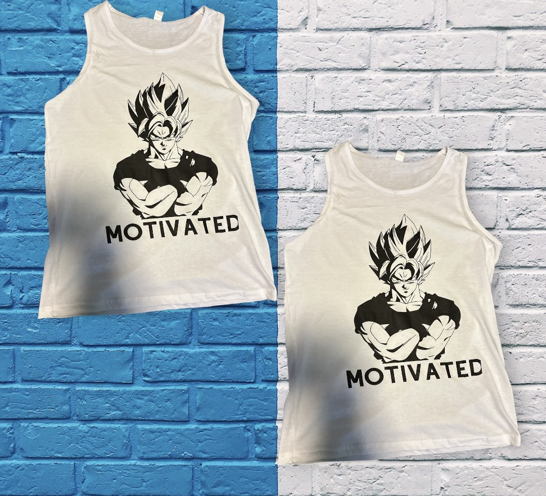 Super Saiyan DBZ Workout Shirt: Custom Anime Tee, image size:1079x981