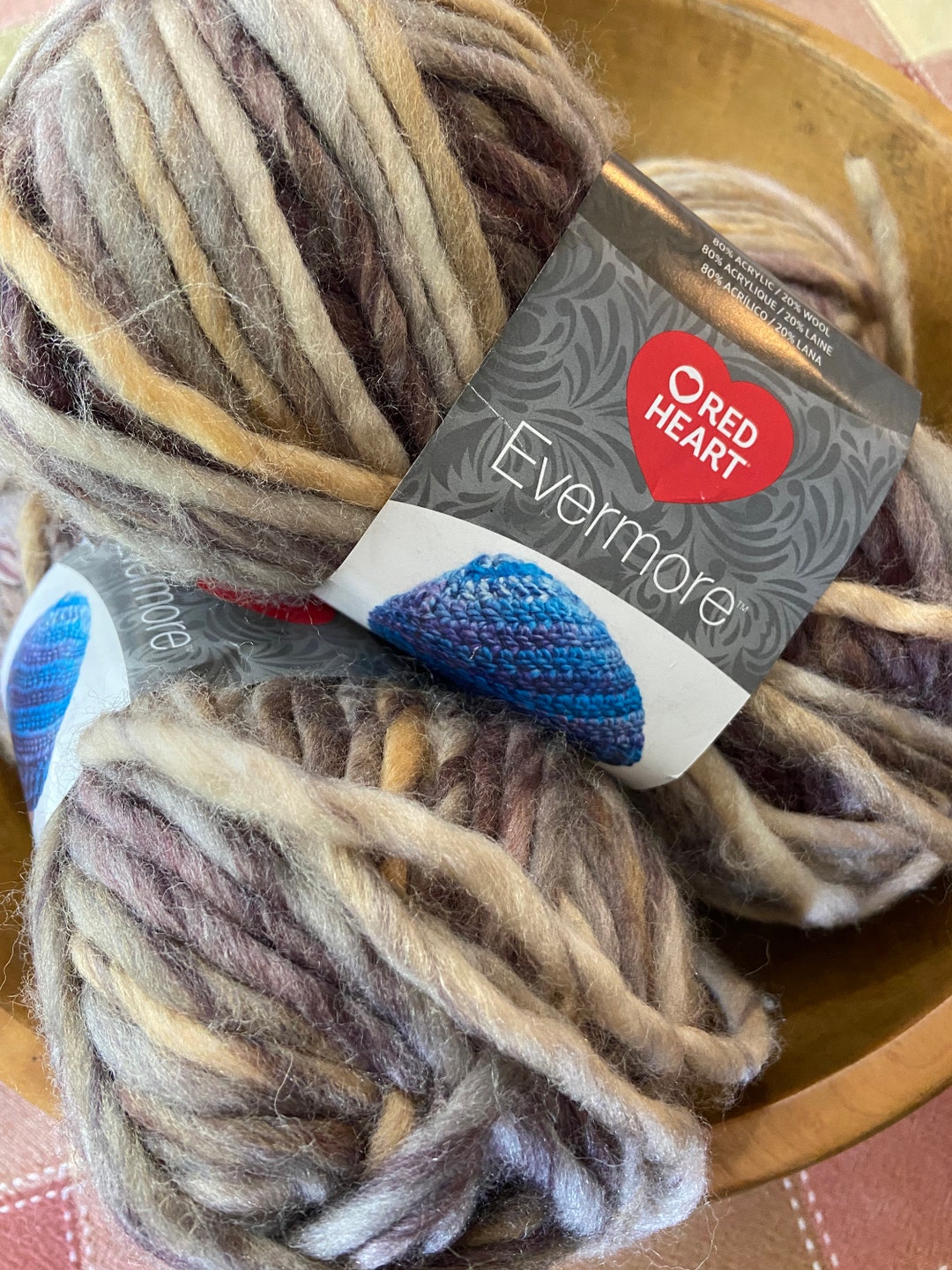 Red Heart Evermore Etsy