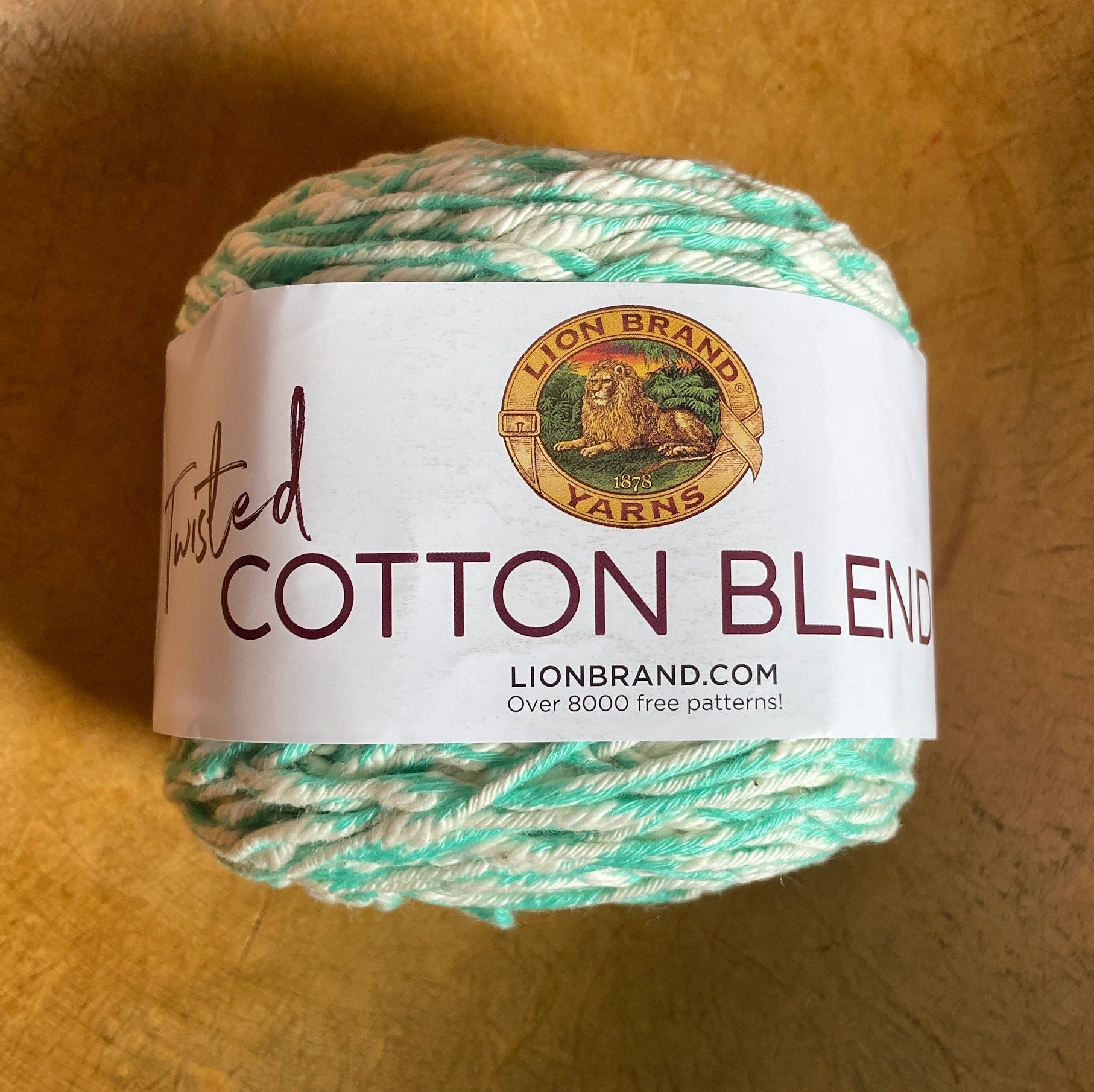 Lion Brand Yarn 756-719 Comfy Cotton Blend Yarn, Blueberry Muffin (1  Skein/Ball) : : Home & Kitchen