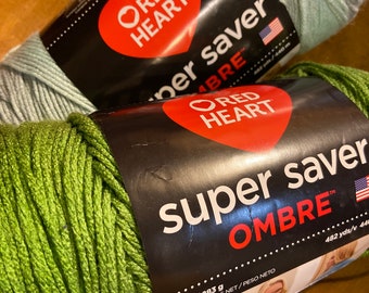 Red Heart SUPER SAVER Yarn * Color: MACAW * 5 oz. Skeins * SOLD PER SKEIN