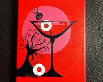 Eyeball Cocktail painting