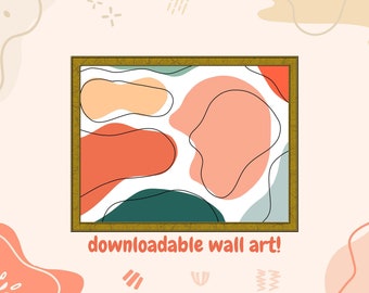 Digitale download afdrukbare muurkunst