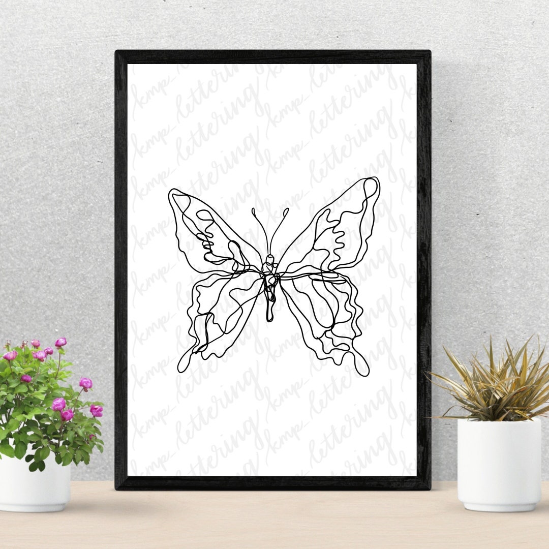 Digital Download Printable Butterfly Wall Art - Etsy