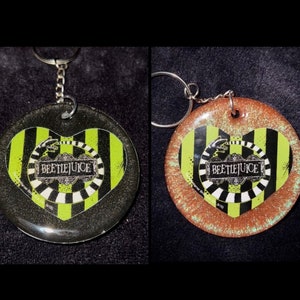 Handmade Beetlejuice Keychains