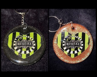 Handmade Beetlejuice Keychains