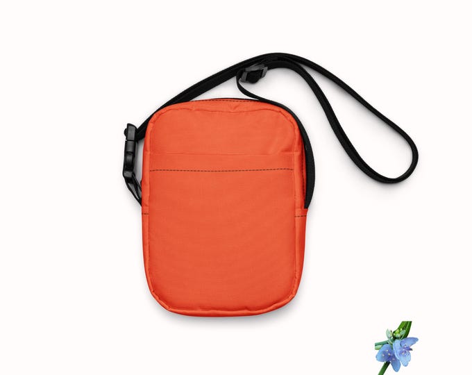 Girls' Utility Crossbody Bag in Vibrant Jewel Tone Orange - Perfect for Everyday