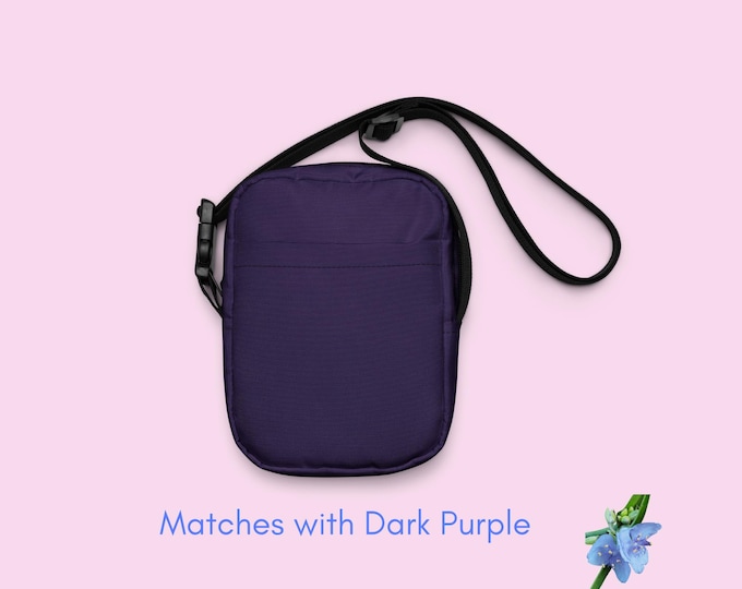 Dark Purple Crossbody Bag | Basic Style Fashion Accessory for Girls