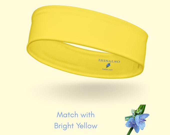Bright Yellow Girls Headband | Ecofriendly Active Wear
