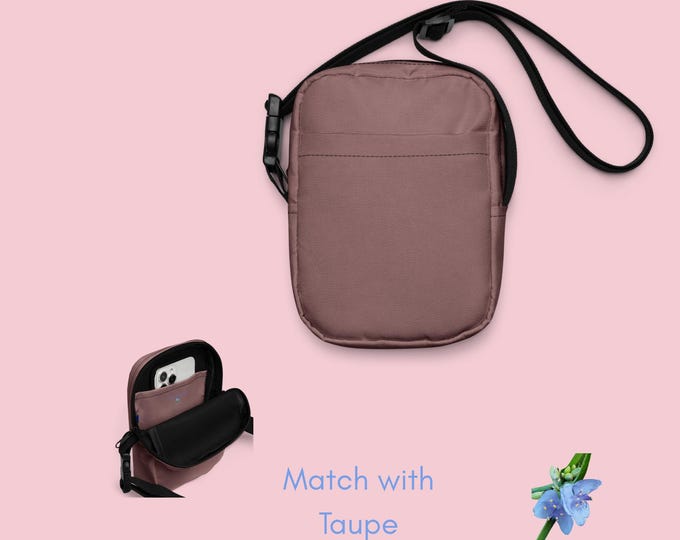 Girls Taupe Crossbody Bag - Everyday Basic Accessory