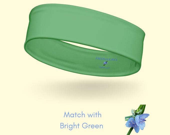 Bright Green Headband | Eco-Friendly Recycled Polyester