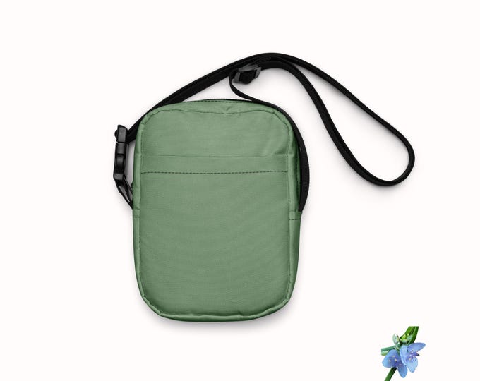 Eco-Friendly Green Earth Crossbody for Girls - Perfect Utility Bag