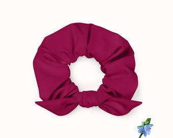 Berry Pink Scrunchie for Girls | Sustainable Fashion Hair Accessory
