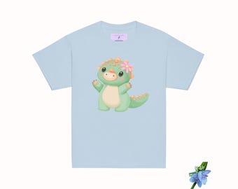 Kids Baby Dinosaur Graphic Tee - Classic Cotton Short Sleeve Shirt
