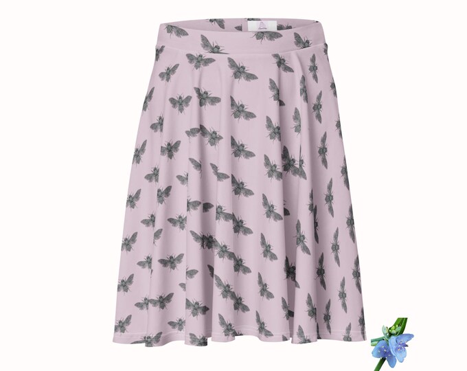 Skater Skirt with Boho Style Bees