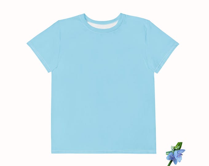 Columbia Blue Youth Crew Neck T-Shirt - Perfect for Everyday Wear