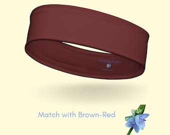 Sustainable Fashion Headband for Girls Brown-Red