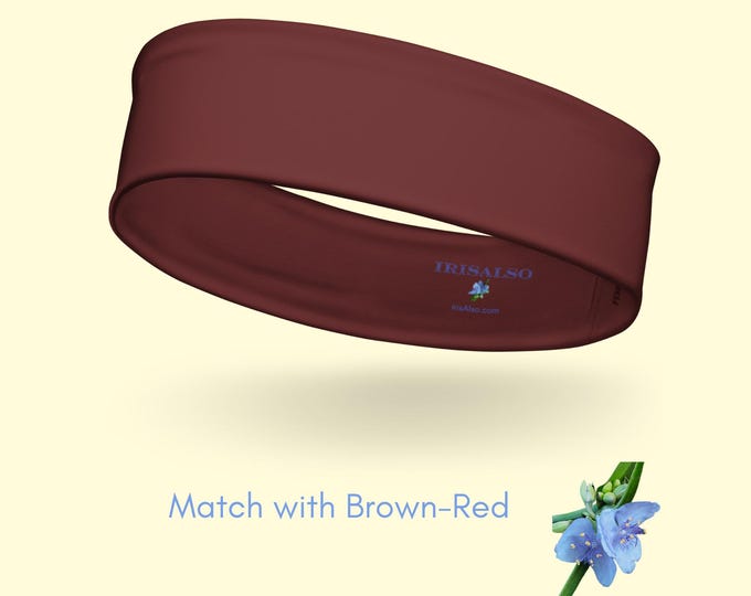 Sustainable Fashion Headband for Girls Brown-Red
