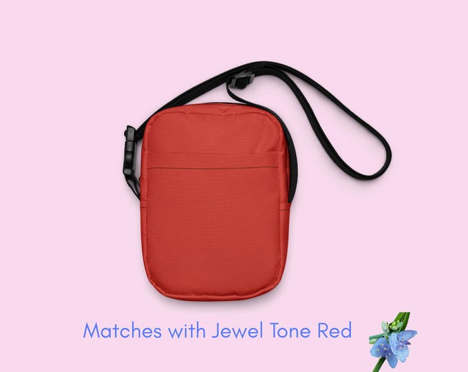 Cute Jewel Tone Red Crossbody Bag for Girls - Perfect Accessory!
