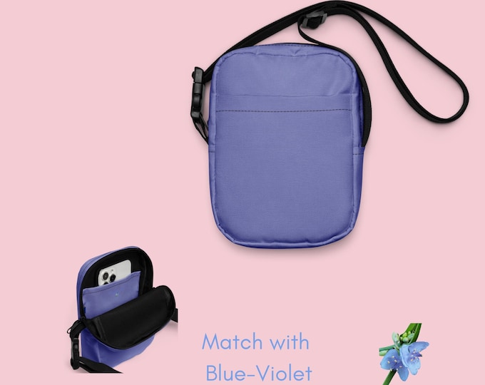 Trendy Girls Utility Crossbody Bag in Blue-Violet - Perfect for On-the-Go