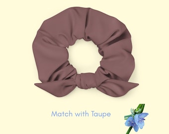 Girls' Taupe Scrunchie | Sustainable Hair Accessory for Eco-Friendly Fashion