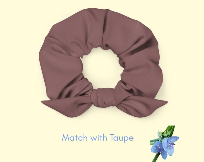 Girls' Taupe Scrunchie | Sustainable Hair Accessory for Eco-Friendly Fashion