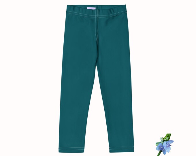 Girls Green-Blue Leggings | Basic Apparel Sizes 2T to 7
