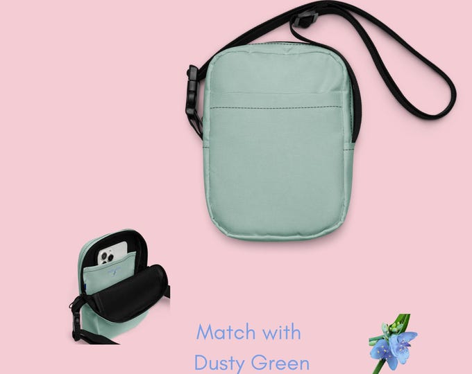 Dusty Green Utility Shoulder Bag | Stylish Crossbody for Everyday Use