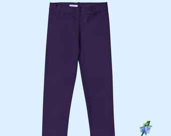 Kid's Deep Purple Leggings | Perfect for Play & Everyday Wear