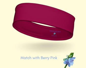 Berry Pink Headband for Girls | Eco-friendly Fashion Accessory for Everyday