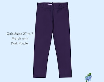 Kid's Deep Purple Leggings | Perfect for Play & Everyday Wear