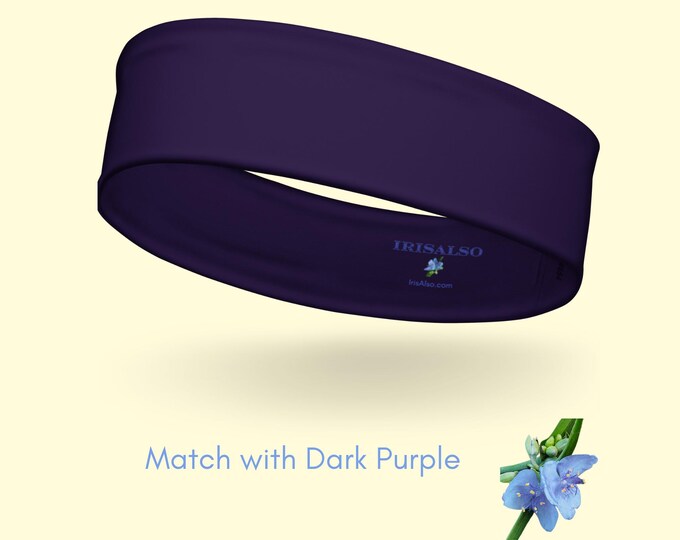 Dark Purple Girls Headband Sustainable Fashion Accessory