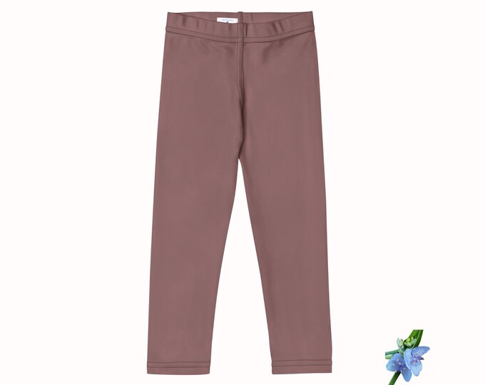 Essential Taupe Kids Leggings - Soft, Trendy Basics for Everyday Wear