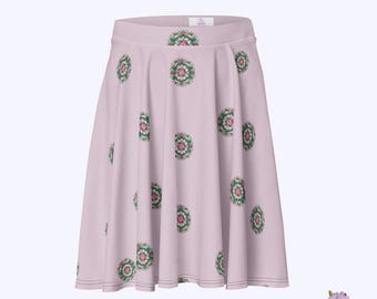 Mid-Thigh Skater Skirt in Junior & Misses Sizes - Chic and Flowy