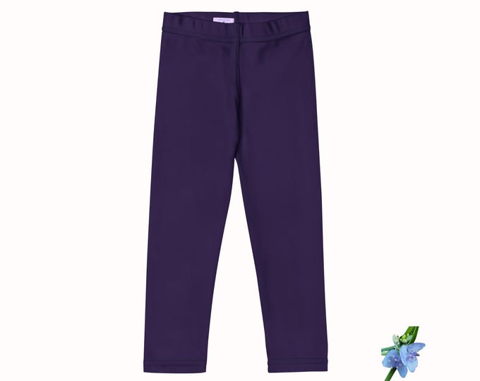 Kid's Deep Purple Leggings | Perfect for Play & Everyday Wear