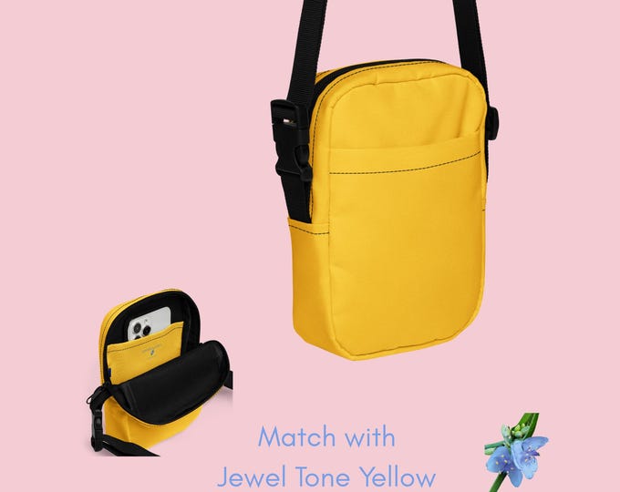 Jewel Tone Yellow Girls Crossbody Bag - Essential Fashion Basic