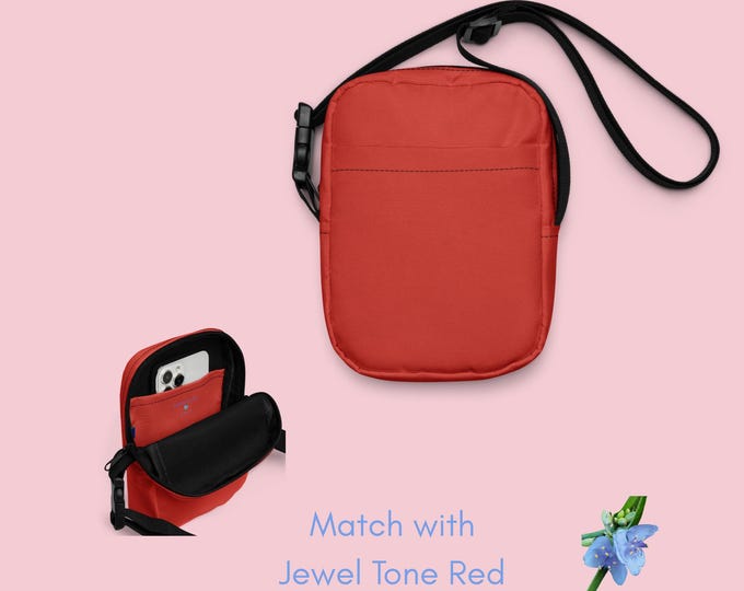 Cute Jewel Tone Red Crossbody Bag for Girls - Perfect Accessory!