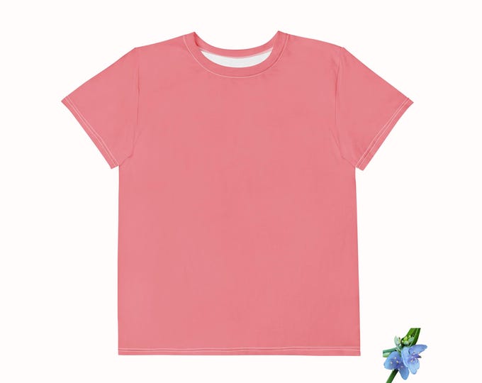 Pink Youth Cotton Crew Neck T-Shirt - Soft & Stylish Kids Tee