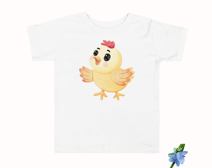 Toddler Tee Featuring Fun Baby Chick Graphic Design