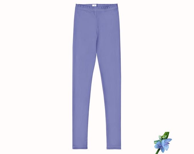 Blue-Violet Girls Leggings | Youth Sizes 8 to 20 | Comfy & Stylish