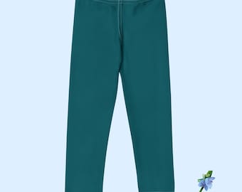 Girls Green-Blue Leggings | Basic Apparel Sizes 2T to 7
